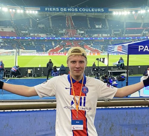 Brice, un grand prince fan du PSG.