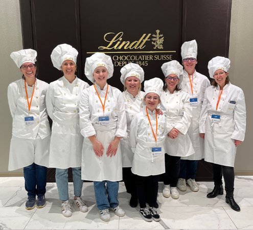 Des passionnés de pâtisserie au Lindt Home of Chocolate