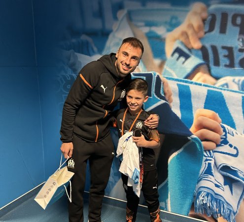 Giulian est un grand fan de l'OM