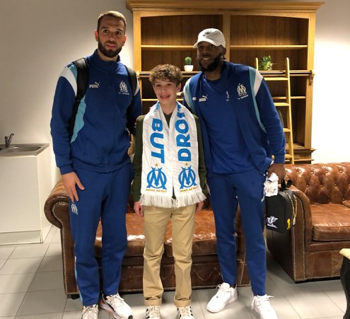 Mathis assiste &agrave; un match de l'OM 