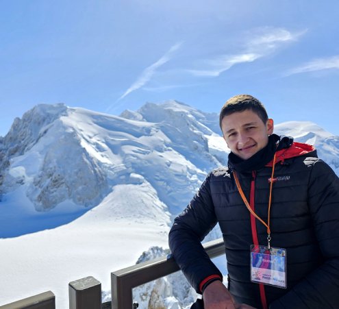 Roman découvre le Mont Blanc