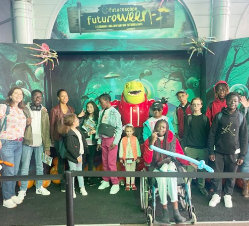 Séjour au Futuroscope pour des enfants de l'hôpital Necker