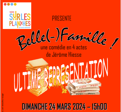 La Troupe Sur Les Planches En Suisse Normande vous convie à une soirée théâtrale et solidaire !