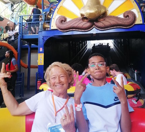 Djamaal adore les sensations fortes du parc Ast&eacute;rix 