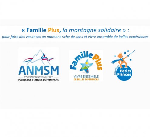 Opération "Famille Plus, la montagne solidaire" : de nombreuses stations engagées à nos côtés