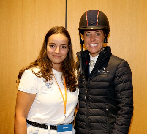 Emma rencontre la championne de dressage