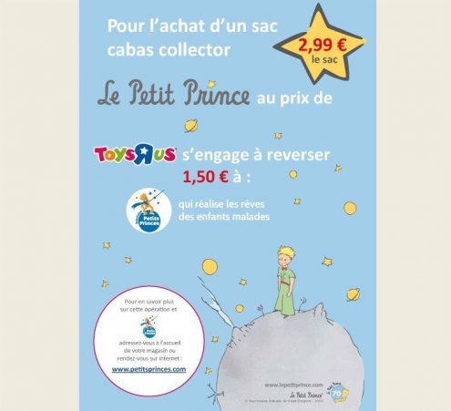 Sac collector Toys' R' Us pour les 70 ans du Petit Prince