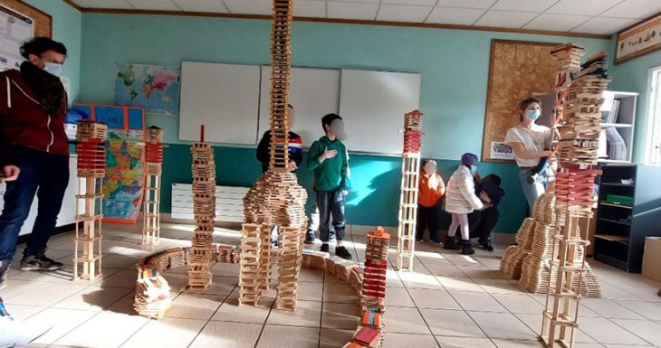 Des ateliers de construction Kapla 