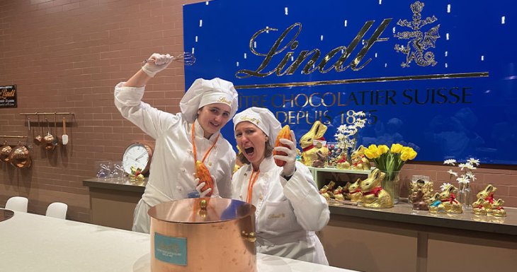 Des passionnés de pâtisserie au Lindt Home of Chocolate