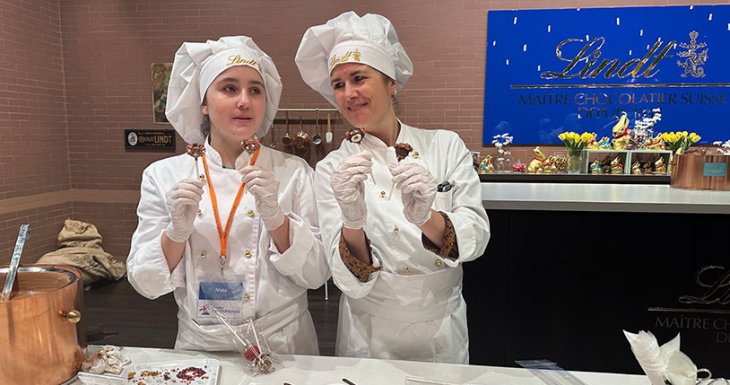 Des passionnés de pâtisserie au Lindt Home of Chocolate