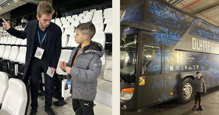 Giulian est un grand fan de l'OM