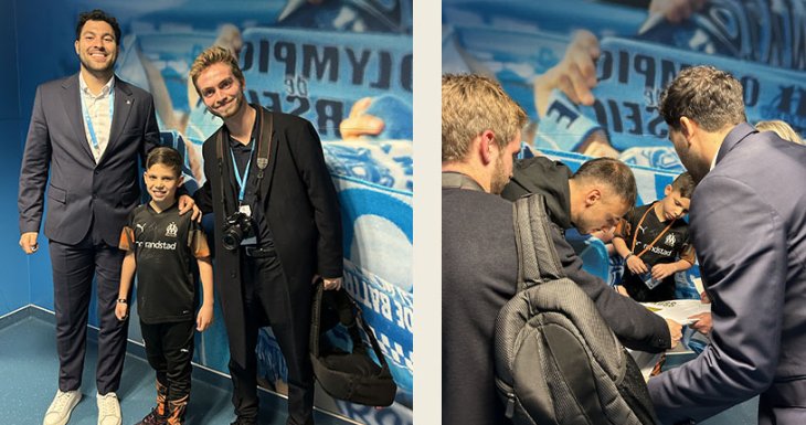 Giulian est un grand fan de l'OM
