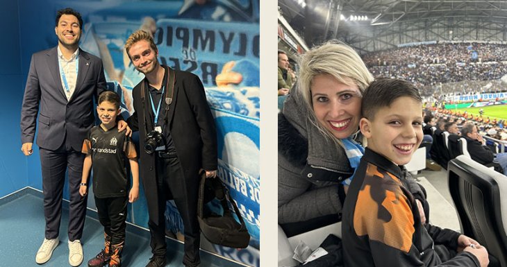 Giulian est un grand fan de l'OM