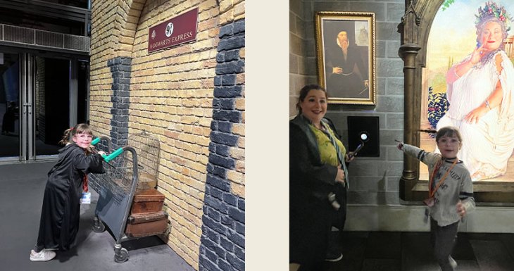 Lenna &agrave; l'exposition HARRY POTTER 