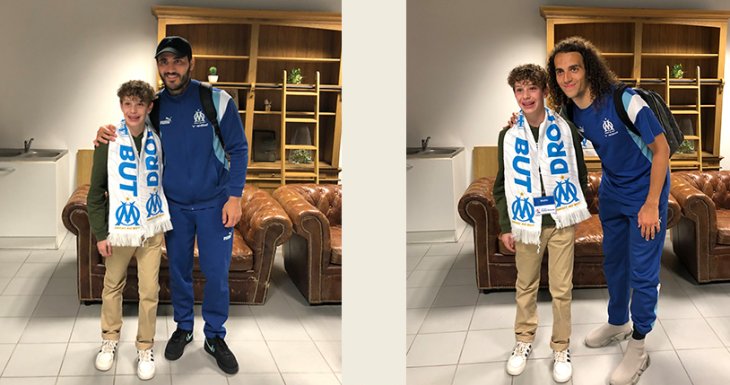 Mathis assiste &agrave; un match de l'OM 
