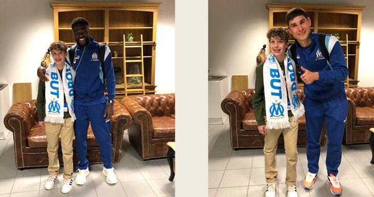 Mathis assiste &agrave; un match de l'OM 