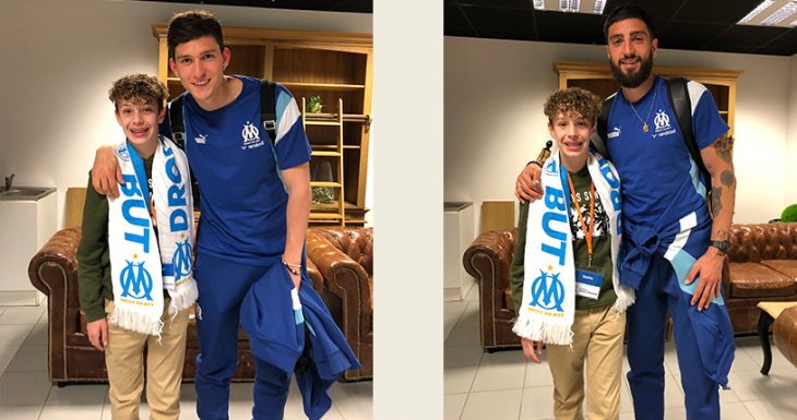 Mathis assiste &agrave; un match de l'OM 