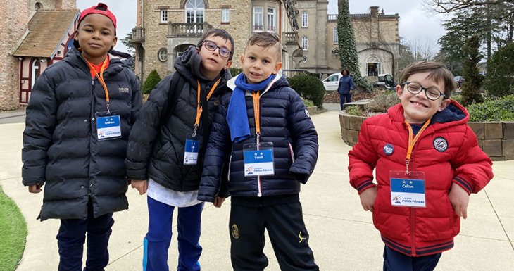 Des petits princes assistent &agrave; l'entra&icirc;nement de l'&eacute;quipe de France 