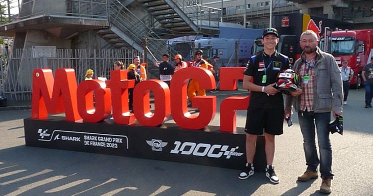Le r&ecirc;ve de Myke au Moto GP 