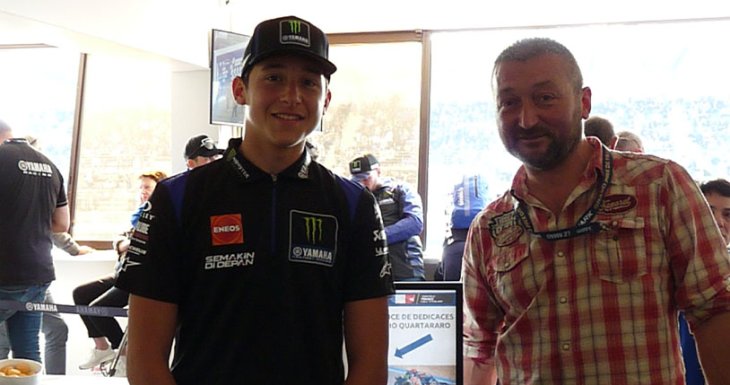 Le r&ecirc;ve de Myke au Moto GP 