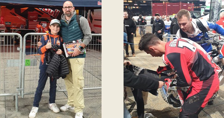 Uhain assiste au Super Cross