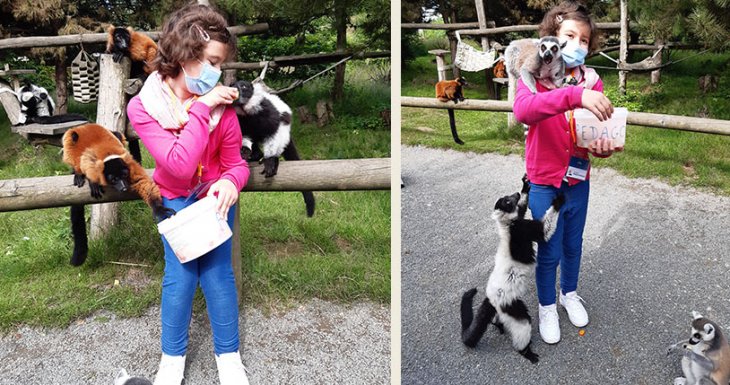 Inès, soigneuse au Zoo de la Boissière-du-Doré