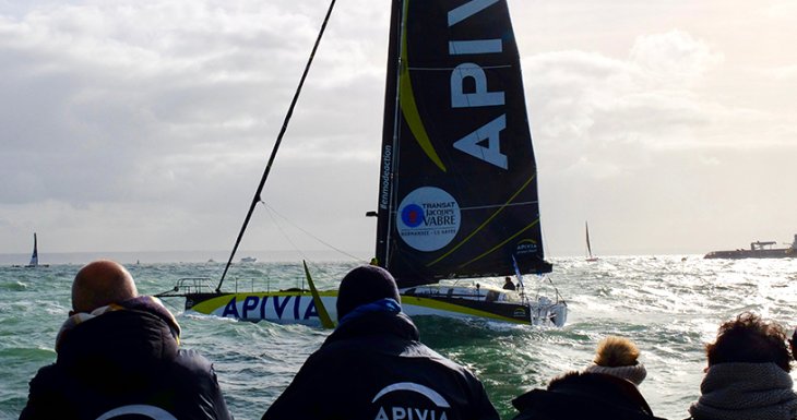 D&eacute;couvrir l'Imoca Apivia de Charlie Dalin