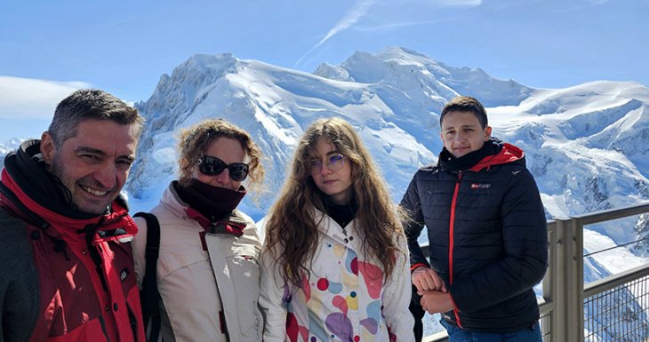 Roman découvre le Mont Blanc