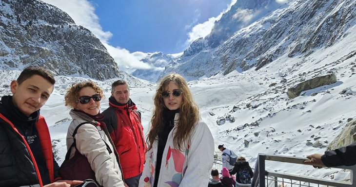 Roman découvre le Mont Blanc