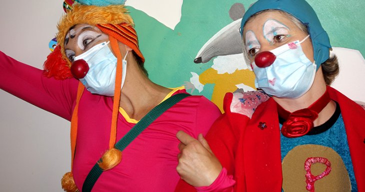 Des clowns à l'Hôpital du Kremlin-Bicêtre (94)