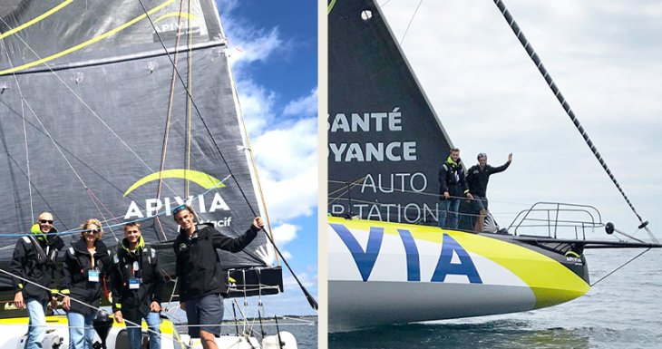Galaad navigue &agrave; bord d'un bateau de course
