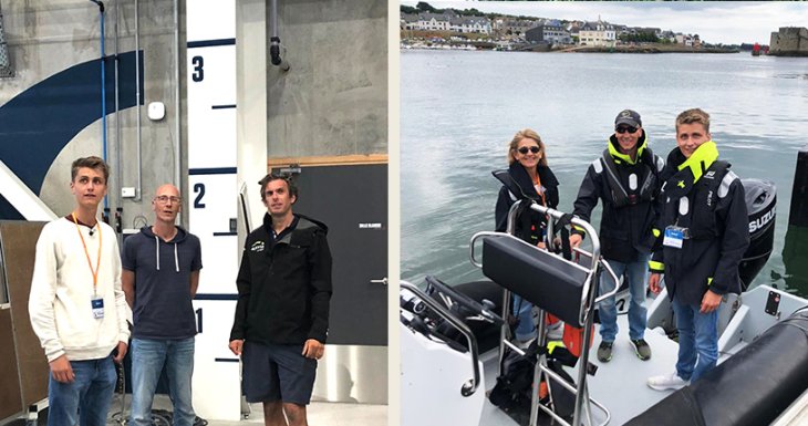 Galaad navigue &agrave; bord d'un bateau de course