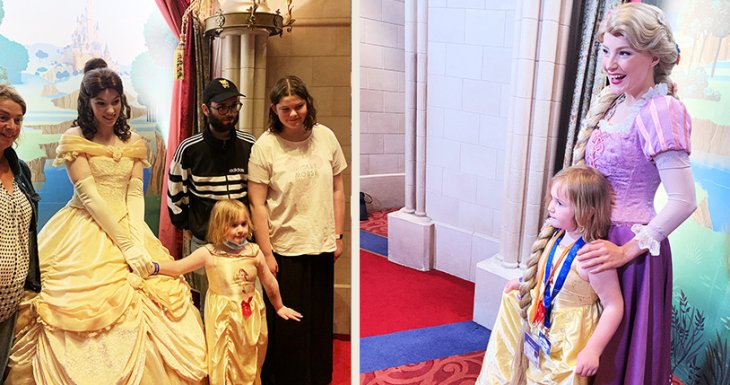 Clémence rencontre ses princesses préférées