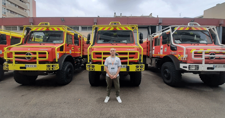 Kenzo r&ecirc;ve avec les marins pompiers de Marseille 