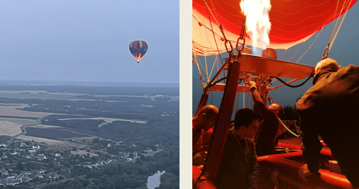 Riwan s'envole en montgolfi&egrave;re 