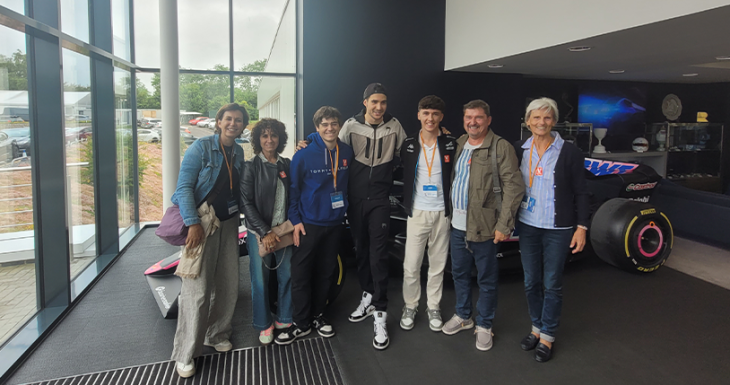 Deux princes rencontrent Esteban Ocon