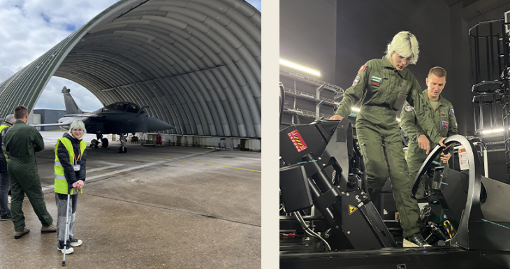 Lalie est passionn&eacute;e d'aviation