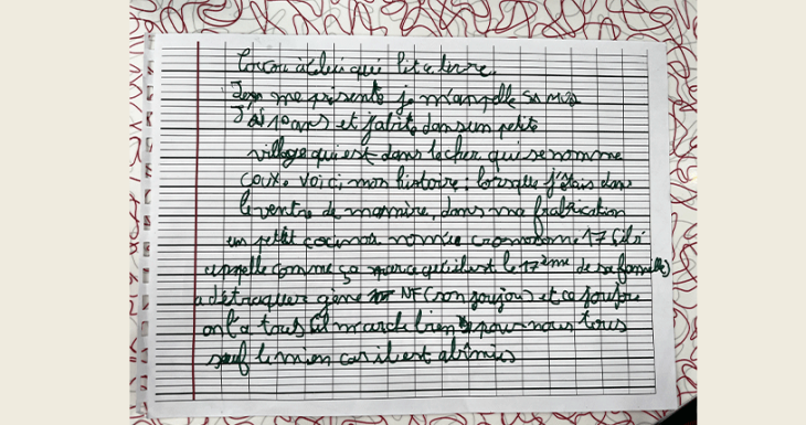 Samuel r&ecirc;ve d'&eacute;crire un livre