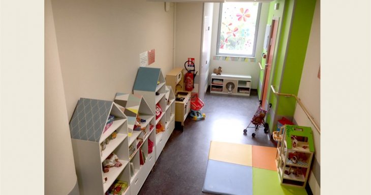 Am&eacute;nagement d&rsquo;un espace de jeux au CHU de Reims
