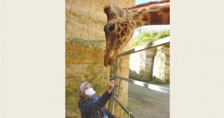 Soigneuse d'un jour au Bioparc de Dou&eacute; la Fontaine