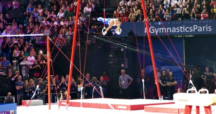 Cl&eacute;ment aux Internationaux de France de gymnastique