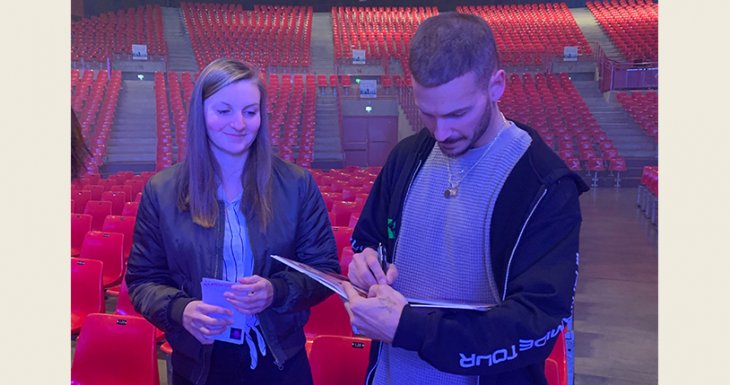 Un moment privilégié avec M Pokora