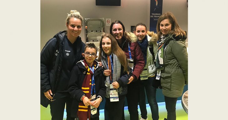 Laura au match France - Br&eacute;sil