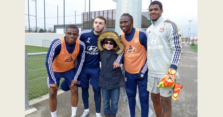 Entra&icirc;nement de l'Olympique Lyonnais