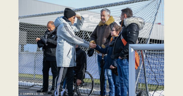 Entra&icirc;nement de l'Olympique Lyonnais