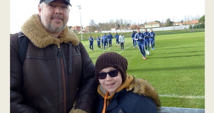 Entra&icirc;nement de l'Olympique Lyonnais