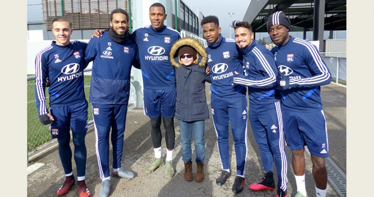 Entra&icirc;nement de l'Olympique Lyonnais