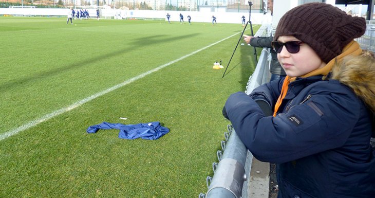 Entra&icirc;nement de l'Olympique Lyonnais