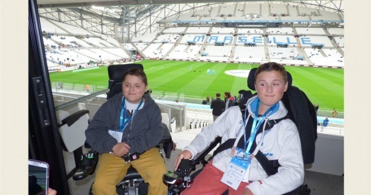 Une rencontre avec l'OM pour deux enfants malades