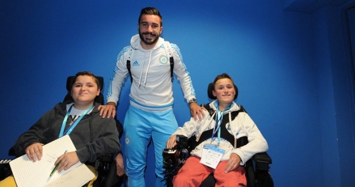 Une rencontre avec l'OM pour deux enfants malades